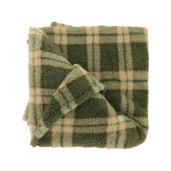 Unique Living Plaid Alix Green/Beige 150x200 cm (Dessin 1)