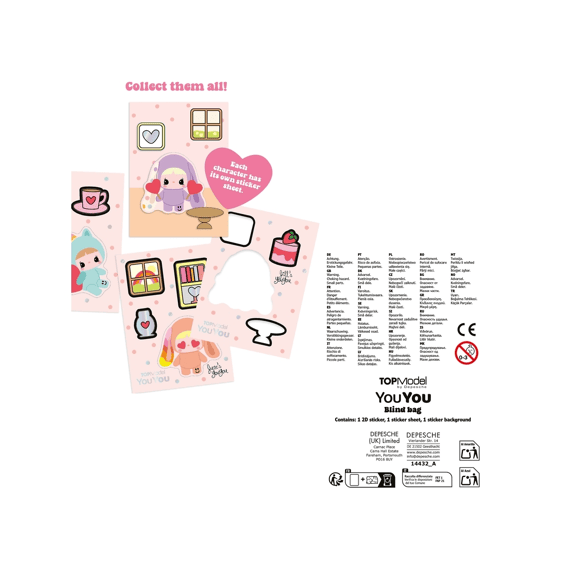 Topmodel 2d Spaarstickers Assortiment