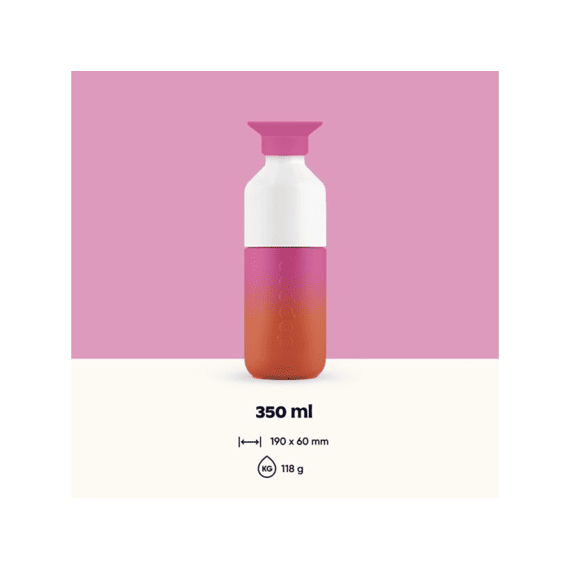 Dopper Steel Drinkfles 350ml Sunset Pink