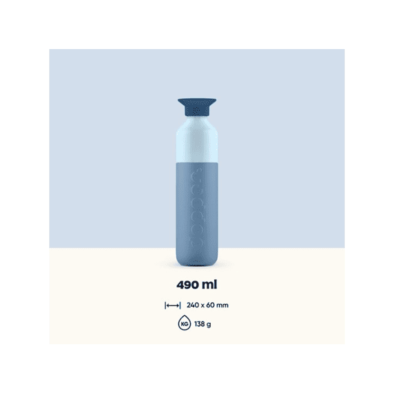 Dopper Steel Drinkfles 490ml Coastal Blue