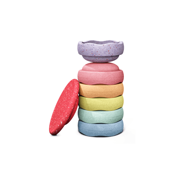 Stapelstein Winter Special Rainbow Set Pastel