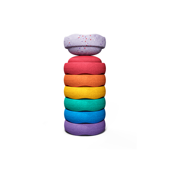 Stapelstein Winter Special Mini Rainbow Set Classic