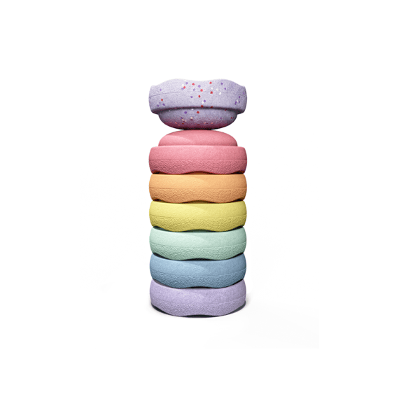 Stapelstein Winter Special Mini Rainbow Set Pastel