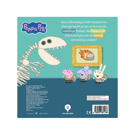 Voelboekje: Peppa Pig George En Dinodag