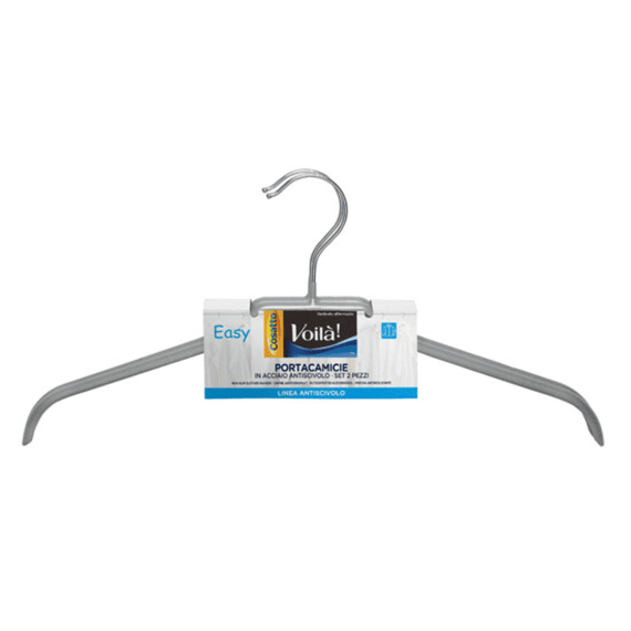 Cosatto Voilà Kleerhanger Antislip zonder Broeklat Argento Set van 2