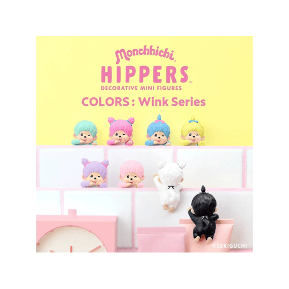 Monchhichi Hippers Colors Wink Serie Assortiment
