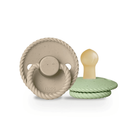 Frigg Fopspeen Maat 2 Latex Mini Mocha 2-pack Cappuccino/Matcha Latte