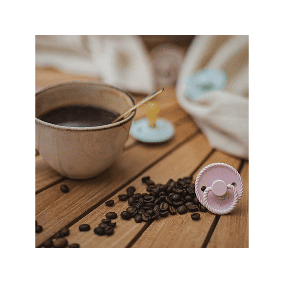Frigg Fopspeen Maat 1 Latex Mini Mocha 2-pack Vanilla Cream/Rose Latte