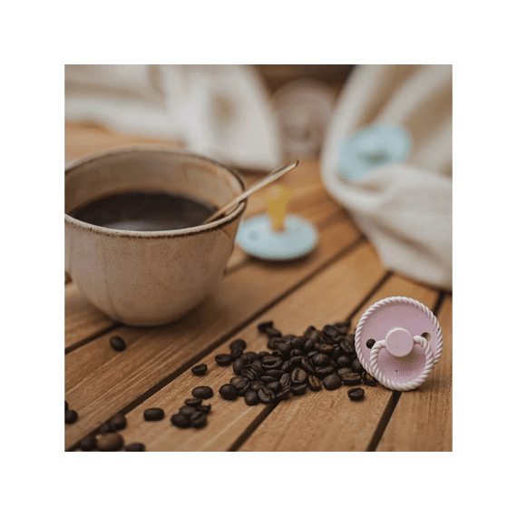 Frigg Fopspeen Maat 2 Latex Mini Mocha 2-pack Vanilla Cream/Rose Latte