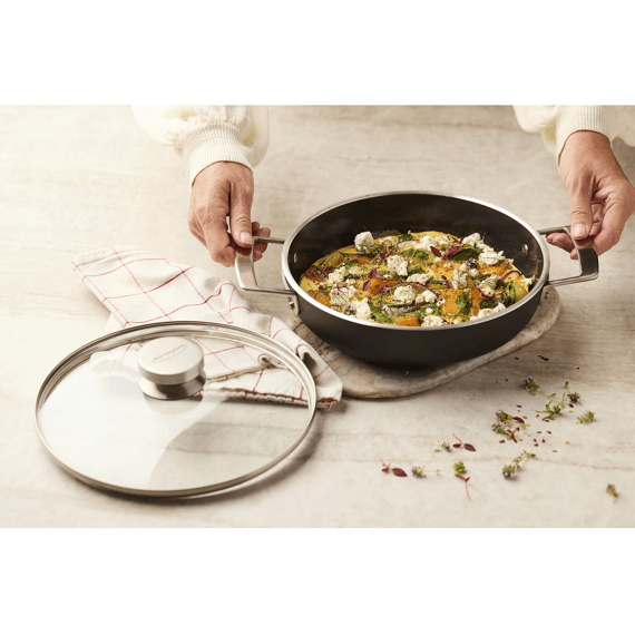 Demeyere Alu Plus 3 Ceraforce Hapjespan 28cm Met Glasdeksel