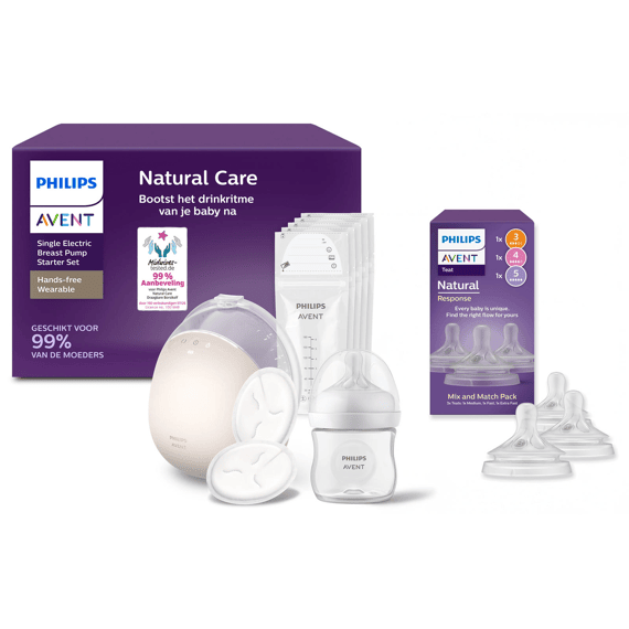 Avent Draagbare Borstkolf In Bra Enkel + Gratis Multi Teat Pack