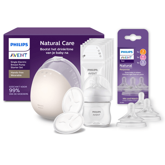 Avent Draagbare Borstkolf In Bra Enkel + Gratis Multi Teat Pack