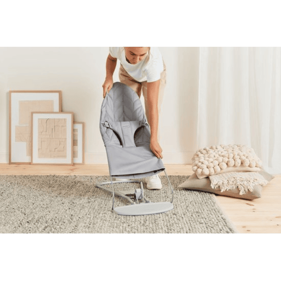 Babybjorn Stoffen Zitting Relax Geweven Kroonblad Quilt Lichtgrijs