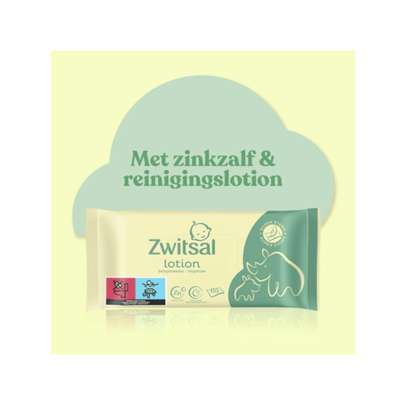 Zwitsal Billendoekjes Lotion - 65st