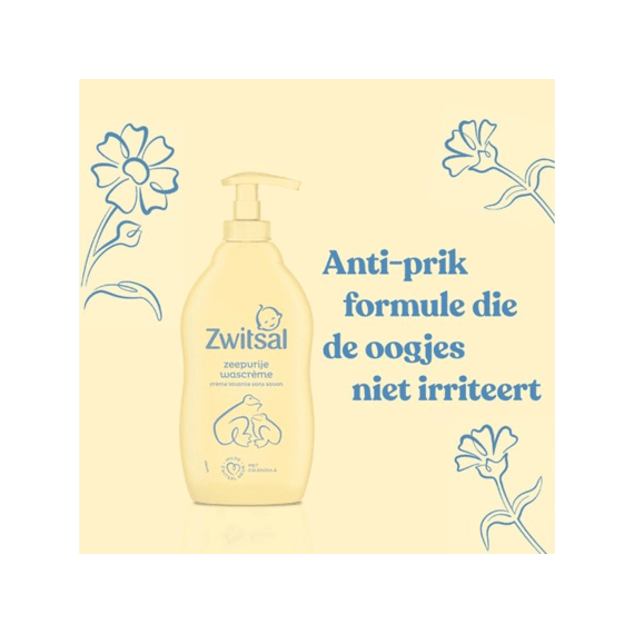 Zwitsal Wascrème - 400ml - Zeepvrij Met Calendula