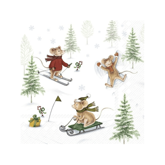 Ihr 10860 Winter Snow Fun Lunchservet Mix