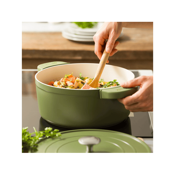 Dagelijkse Kost Stoofpot Aluminium 26cm Met Deksel Matcha