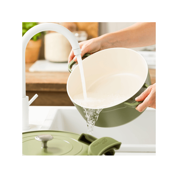 Dagelijkse Kost Stoofpot Aluminium 26cm Met Deksel Matcha
