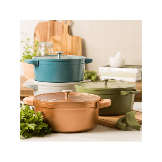 Dagelijkse Kost Stoofpot Aluminium 26cm Met Deksel Matcha