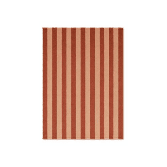 Lorena Canals Tapijt Costum Striped Terracotta/pink Sand