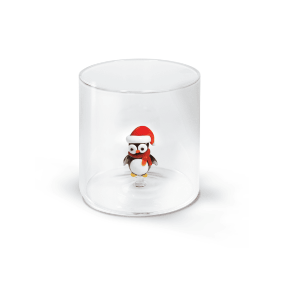 Wd Lifestyle Monterey Line Glas 25cl Met Glasdecoratie Kerstfiguur Assortiment