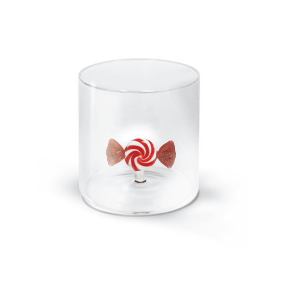 Wd Lifestyle Monterey Line Glas 25cl Met Glasdecoratie Kerstfiguur Assortiment