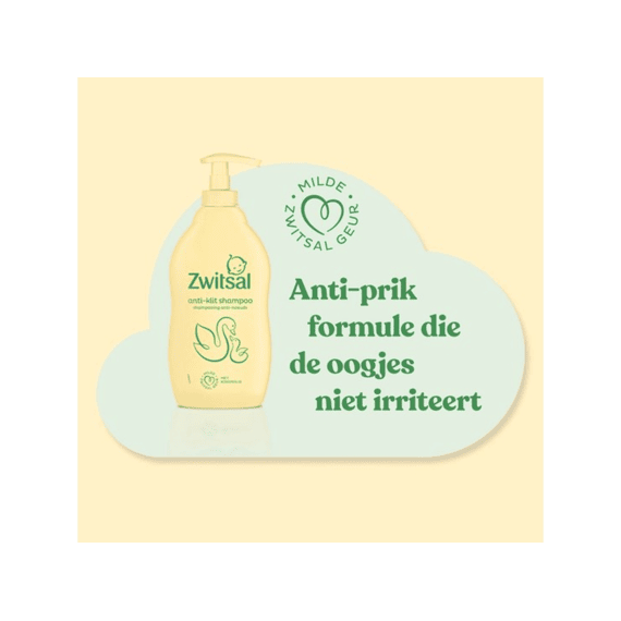 Zwitsal Baby Shampoo Anti-klit Kokosolie 400ml