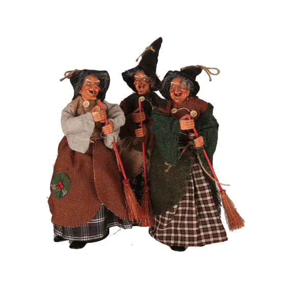 Halloween Heks Staand 30cm Assortiment