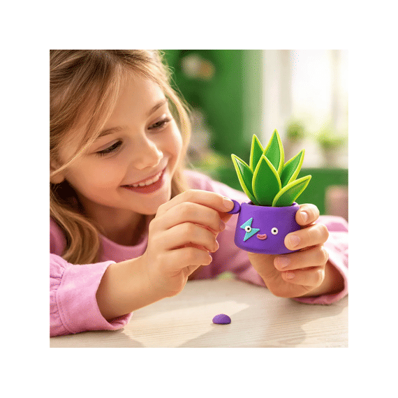 Hey Clay Set Met 15 Potjes Air-dry Boetseerklei Plant Folks