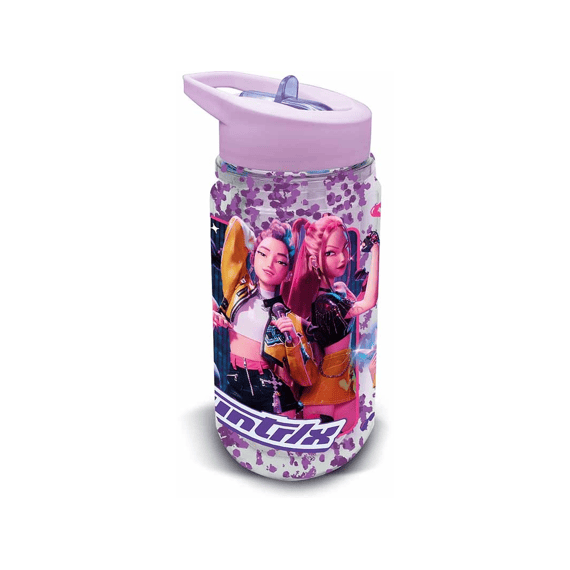 Kpop Demon Hunters Waterfles Met Glitter 330ml