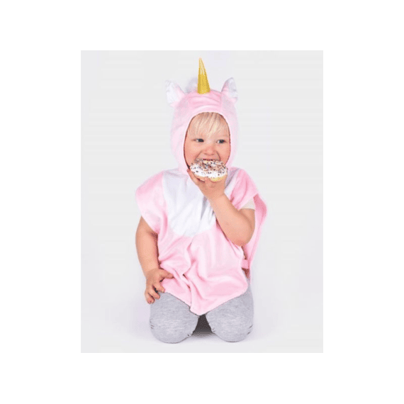 Kinderkostuum Den Goda Fen Mini Cape Eenhoorn Roze 1-4 Jaar