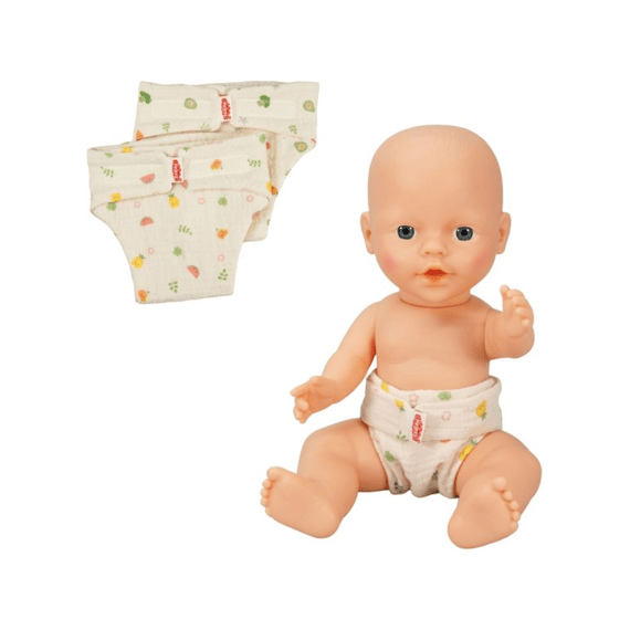Heless Stoffen Luiers 2 Stuks Voor Poppen 28-35cm