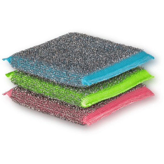 Vileda Schuurspons Glitzi Power Inox Colors 2+1