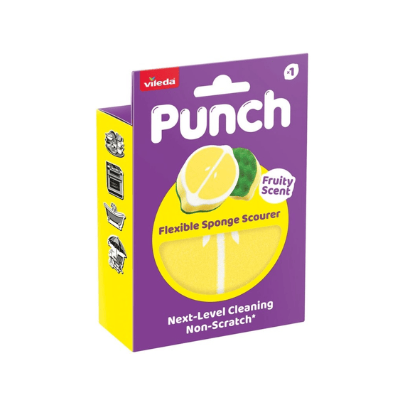 Vileda Spons Punch Lemon