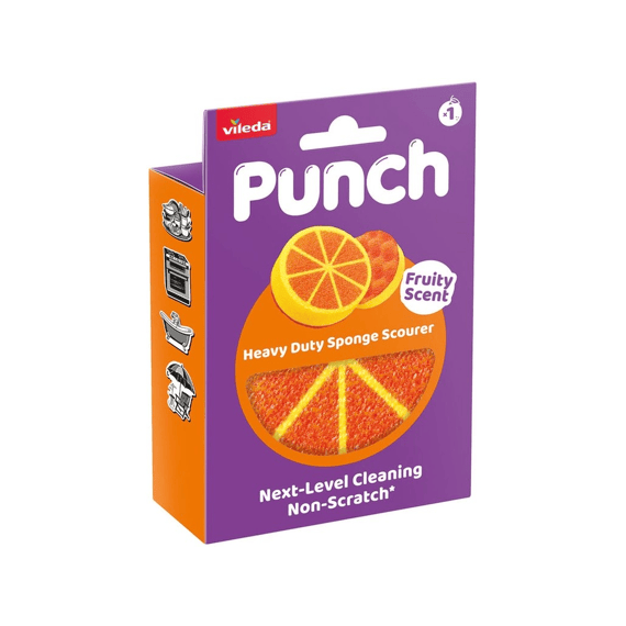 Vileda Spons Punch Orange