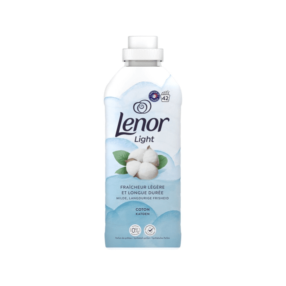 Lenor Wasverzachter Vloeibaar Light Cotton 42scoops/882ml