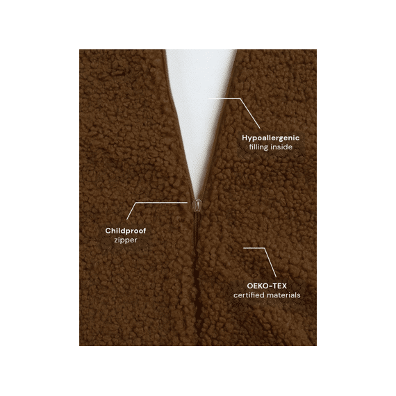 Wigiwama Beanbag Bear Teddy Warm Hazel