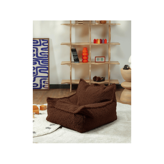 Wigiwama Beanbag Chair Teddy Warm Hazel