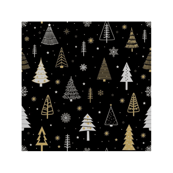 Duni Servetten 33x33cm 20stuks Glittery Trees