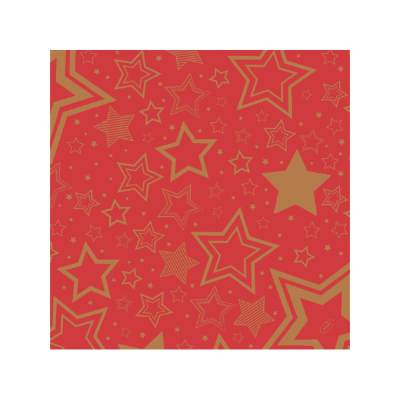 Duni Bio Dunisoft Servetten 40x40cm 12stuks Holiday Star Red
