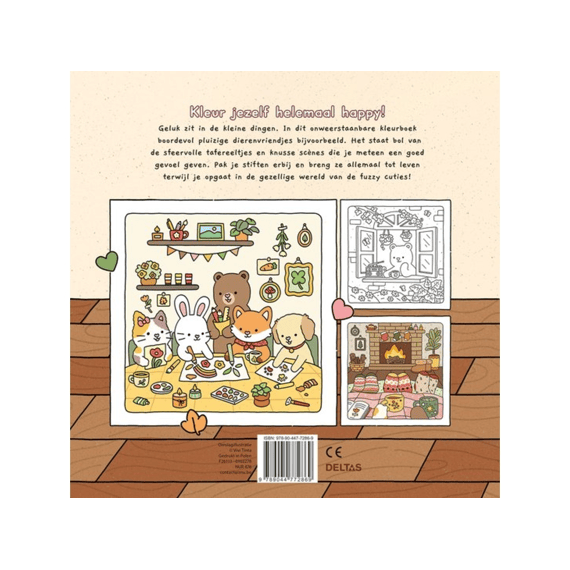 Cute & Comfy Kleurboek Fuzzy Cuties Vivi Tinta