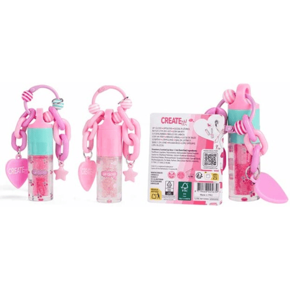 Create It! Beauty Lipgloss Chuncky Keychain Assortiment