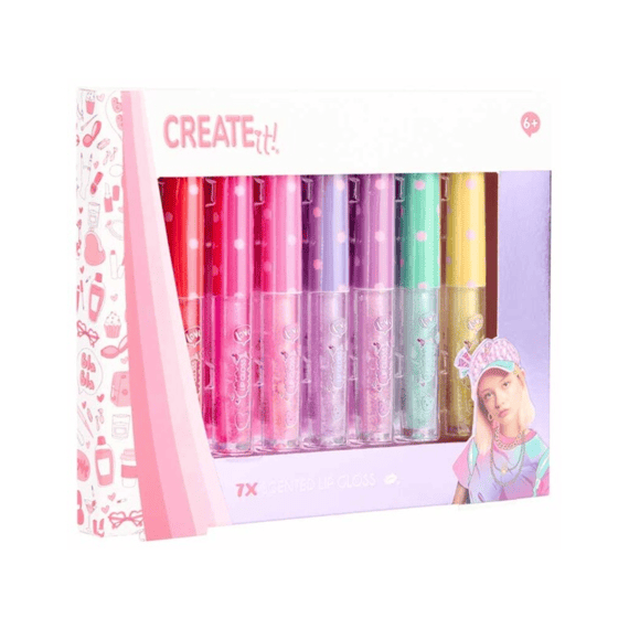 Create It! Beauty Lipgloss Glitter & Geur 7 Stuks