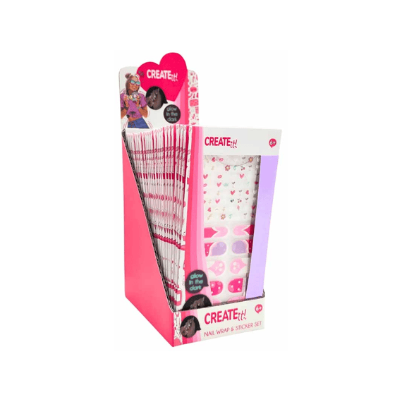 Create It! Beauty Nagelsticker Set Glow In The Dark Assortiment