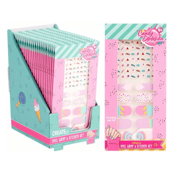Create It! Candy Nagelstickers Creatie Set