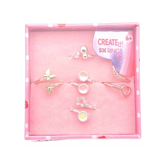 Create It! Beauty 5 Ringen In Giftbox