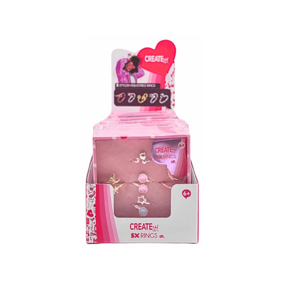 Create It! Beauty 5 Ringen In Giftbox