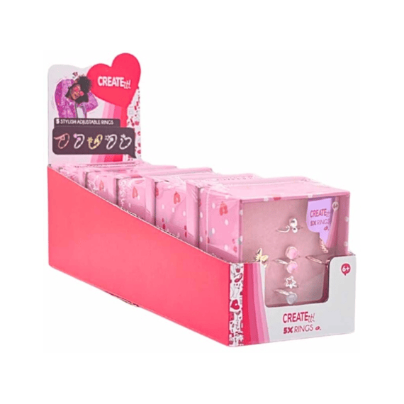 Create It! Beauty 5 Ringen In Giftbox