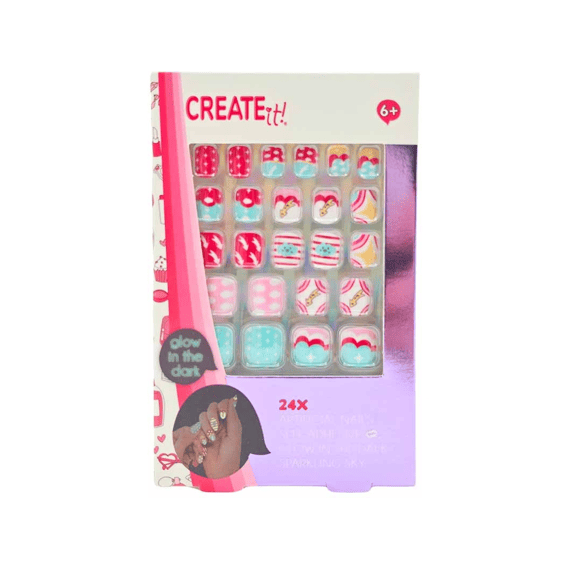 Create It! Beauty Plaknagels Glow In The Dark Assortiment