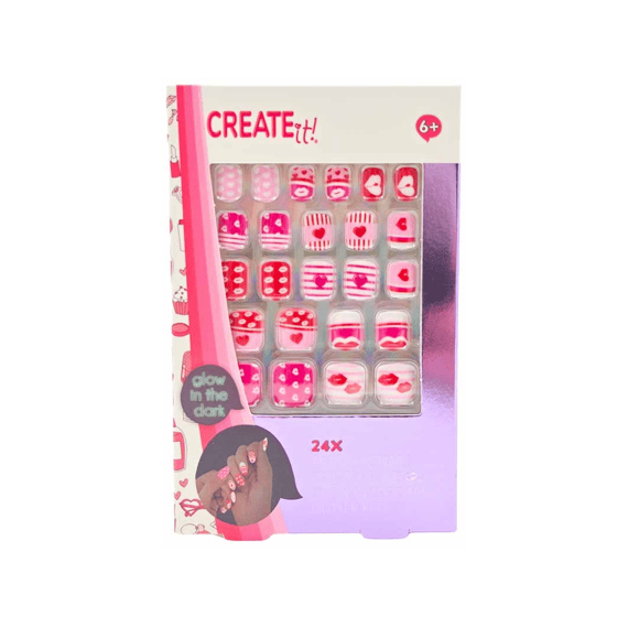 Create It! Beauty Plaknagels Glow In The Dark Assortiment